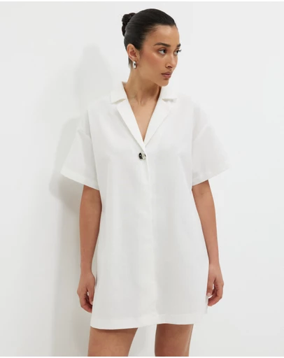 Calli - Karina Collared Shirt Dress