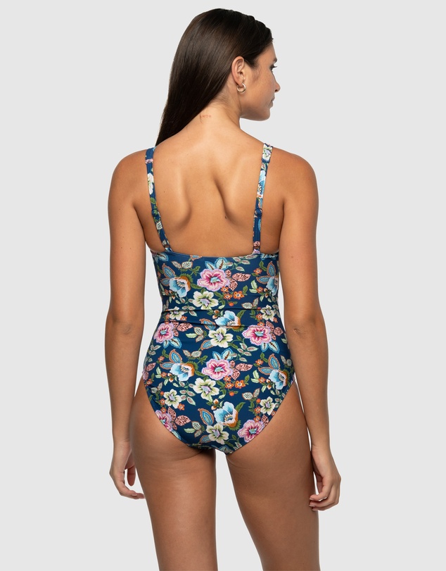 Nip Tuck Swim - Garden Gate Joanne Multifit Ruched Front One Piece