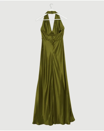 Revibe - Repaired Reformation Daniela Silk Dress - AU 8