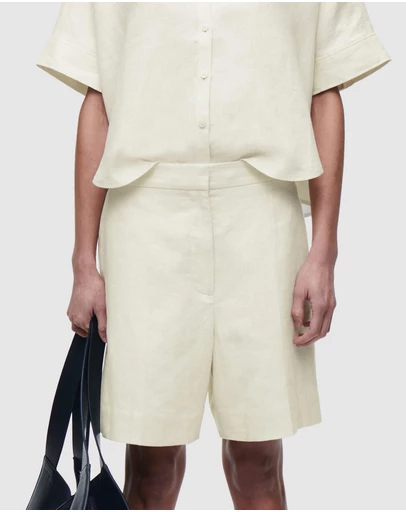 COS - Tailored Elasticated Linen Shorts