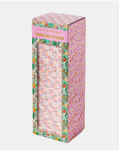 Journey Of Something - Floral Tumbling Tower