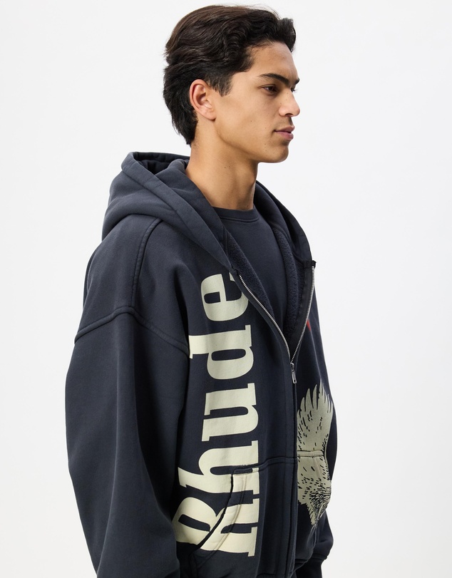 RHUDE - Eagle Pass Zip-Up Hoodie