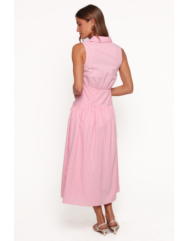 Petal & Pup - Julius Midi Dress - Pink Stripe