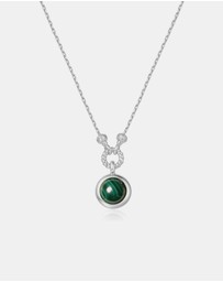 Ania Haie - Ania Haie Silver Malachite Reversible Vacation Necklace