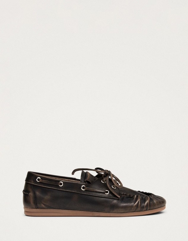 Alohas - Rowan Vintage Effect Leather Loafers - Women's