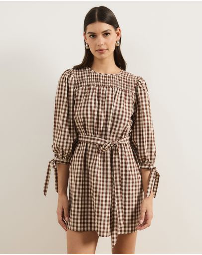 Chocolate & Cream Gingham