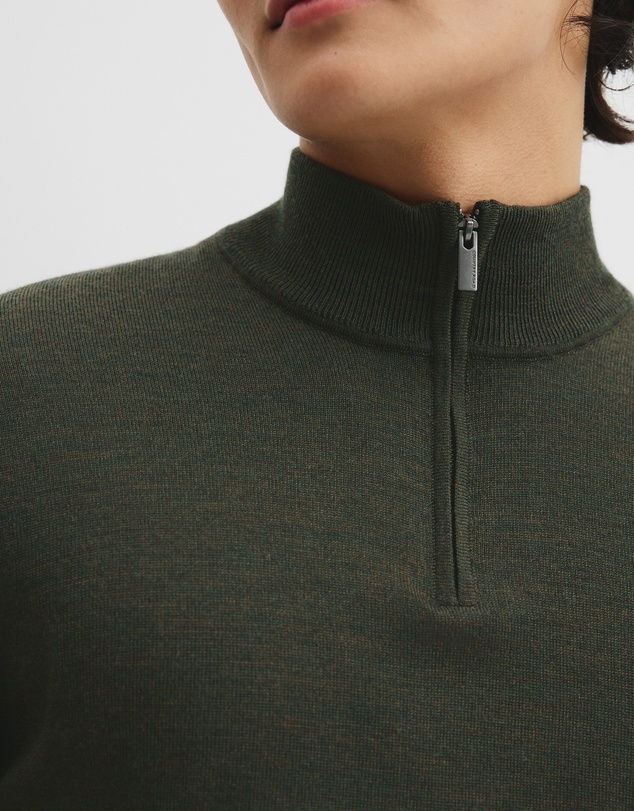Country Road - Australian Merino Long Sleeve Vam Half Zip Knit