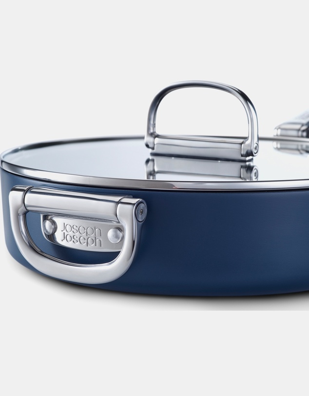 Joseph Joseph - Space Non-stick Saute Pan with Folding Handles and Lid - 28 cm