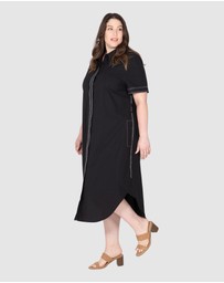 Love Your Wardrobe - Alyssa Contrast Stitch Dress