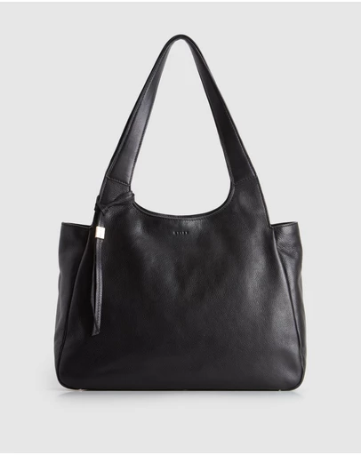 Evity - Clara Leather Charm Tote Bag