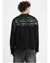 Black Noise White Rain - Charm Long Sleeve Shirt