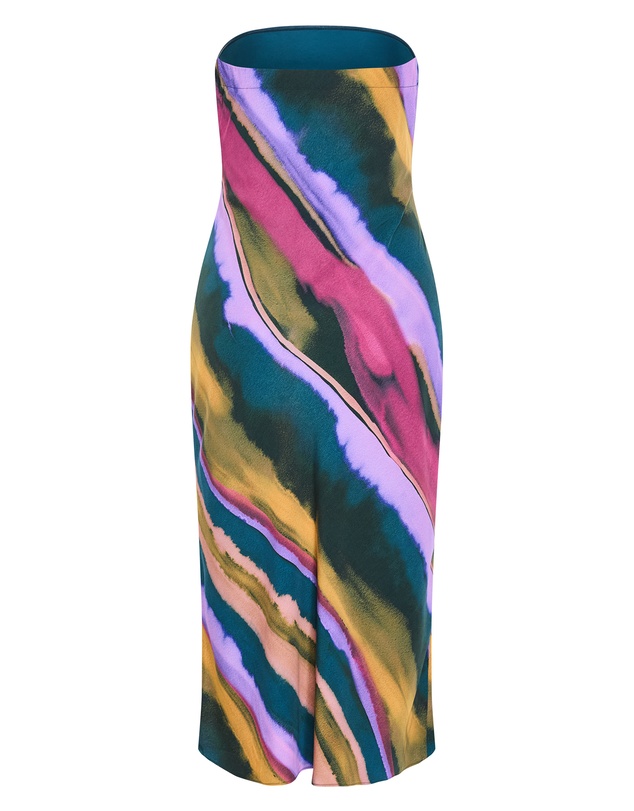 City Chic - Ines Print Strapless Dress