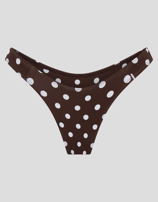 Vacay Swimwear - Verona Bottom Chocolate Polka