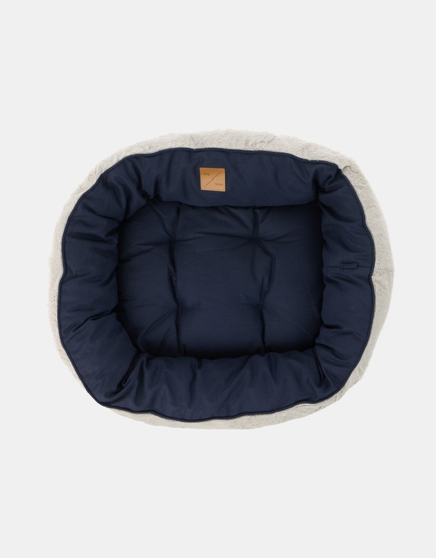 Mog & Bone - 4 Seasons Reversible Circular Dog Bed - Navy
