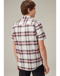 NEXT - Stretch Oxford Check Short Sleeve Shirt