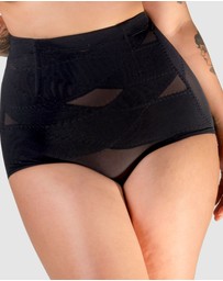 B Free Intimate Apparel - High Waist Power Mesh Tummy Control Brief