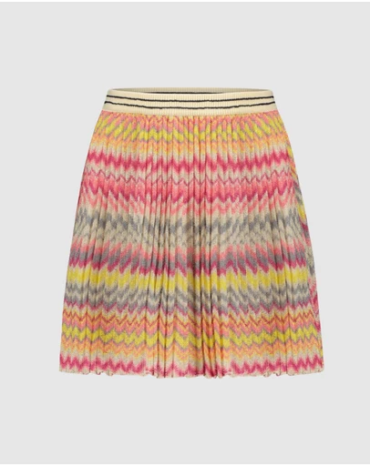 Like FLO - Fancy Pleated Zigzag Skirt - Kids-Teens