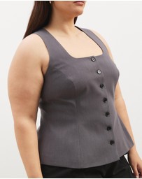 Atmos&Here Curvy - Hazel Tailored Vest