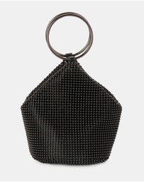 Olga Berg - Bianca Ball Mesh Handle Bag