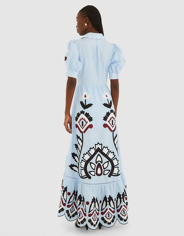 Farm Rio - Artisanal Short Sleeve Maxi Dress