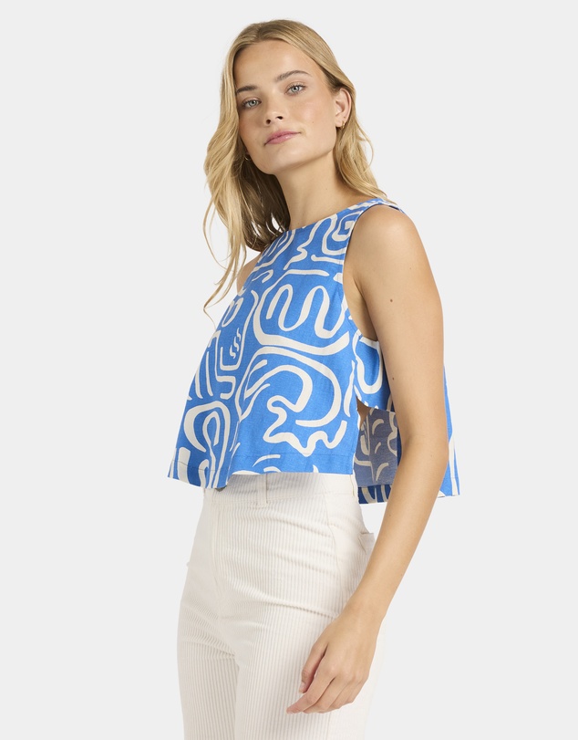 Billabong - Womens So Breezy Cropped Woven Top