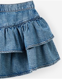 Cotton On Kids - Frill Denim Skirt