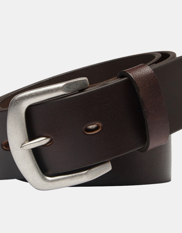 Buckle - Bushman. Australian Made Full Grain Natural Leather Belt. 38mm width.