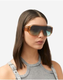 Hawkers Co - Hawkers - Feroe - cream green forest Sunglasses for Men and Women UV400