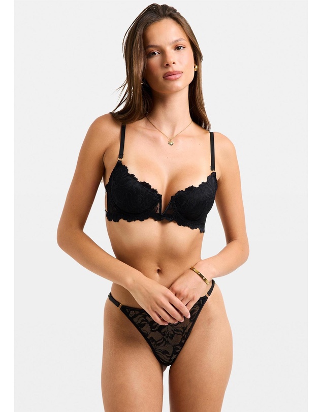 Love Notes - Rico Embroidery Mesh V Front Bra
