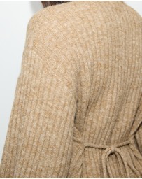 Dazie - Last Call Cinched Knit Cardigan