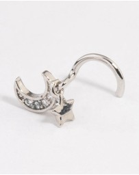 Lovisa - Surgical Steel Moon Nose Stud
