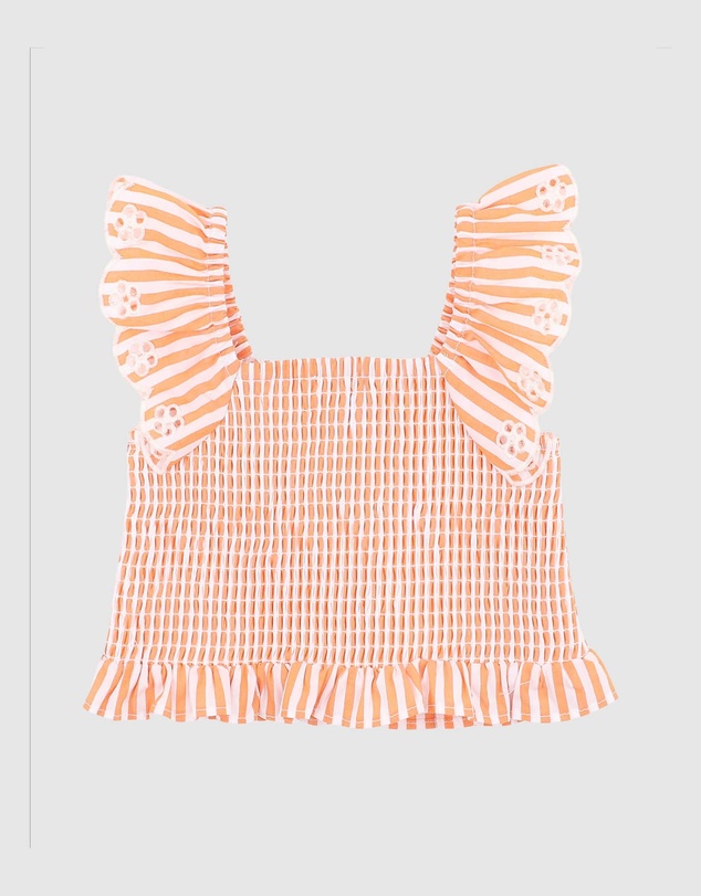 Fox & Finch - Stripe Shirred Top - Kids