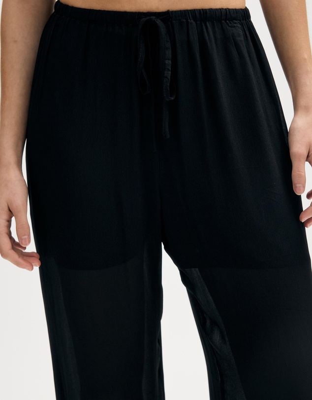 Minima Esenciales - Callan Sheer Wide Leg Pants