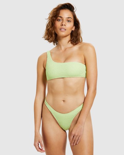 Angie Shirred Asymmetric Bikini