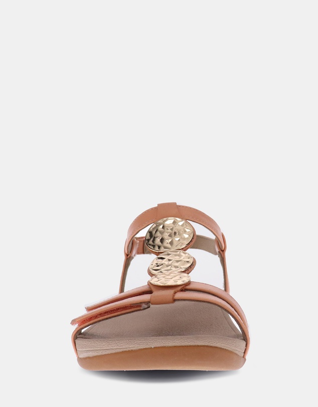 Mia Vita - Ayla Adjustable Sandal - Apricot
