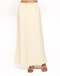 Petal & Pup - Elena Cotton Maxi Skirt - Butter Yellow