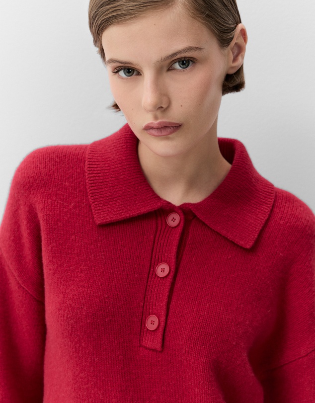 UNISON - Collared Wool Knit