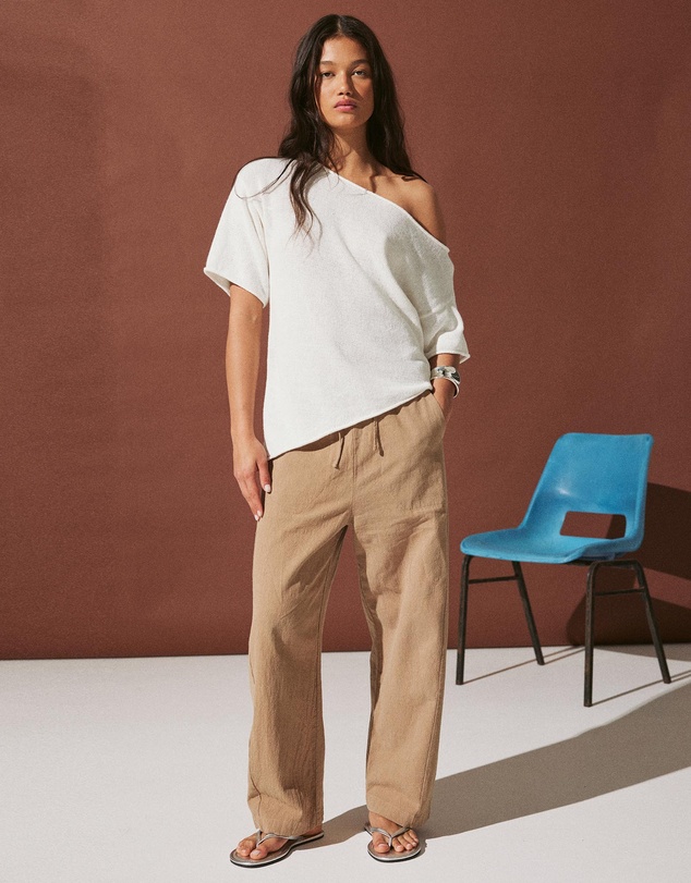 Arcaa - Alyia Asymmetrical Knit Tee