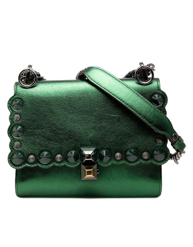 Pre-Loved by Azura Reborn - Pre-Loved Small Leather Scalloped Kan I Crossbody