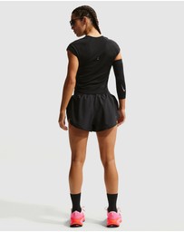 Nike - Tempo Flow Swoosh Dri-FIT Mid-Rise Brief-Lined Running Shorts