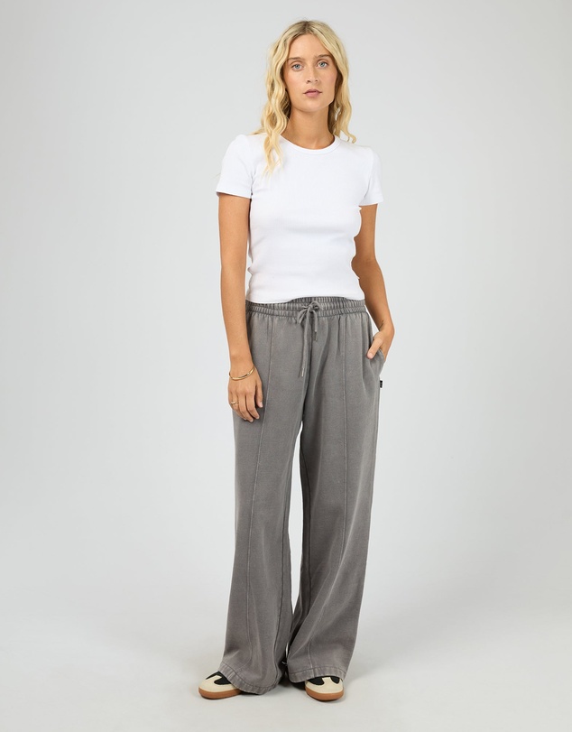 All About Eve - Aae Vintage Wide Leg Trackpant Charcoal