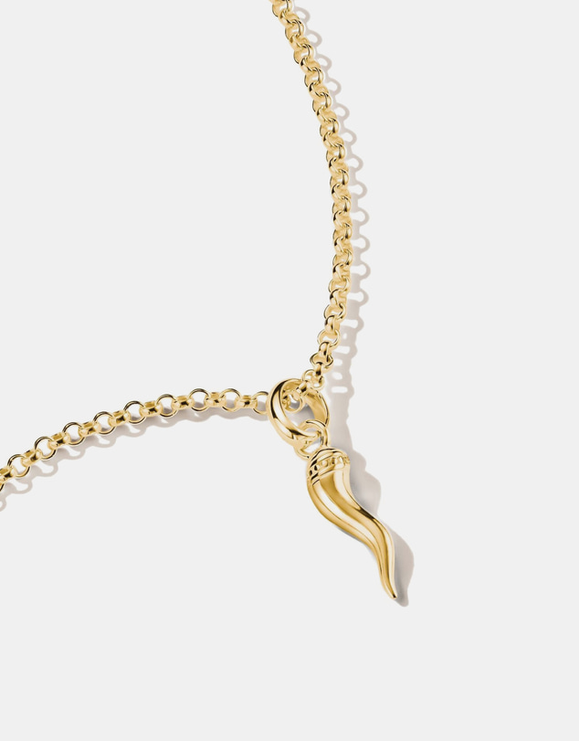 THOMAS SABO - Gold-Plated Cornicello Horn Charm