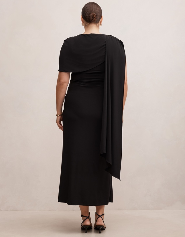 Forever New Curve - Kosa Curve Cape Scarf Maxi Dress