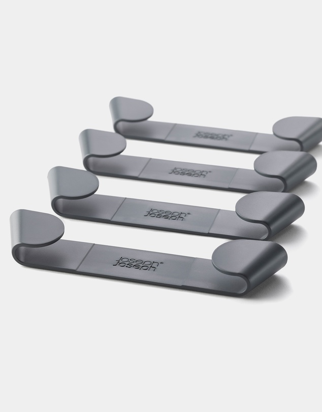 Joseph Joseph - CupboardStore™ Set of 4 In-cupboard Pan Lid Holders (Grey)