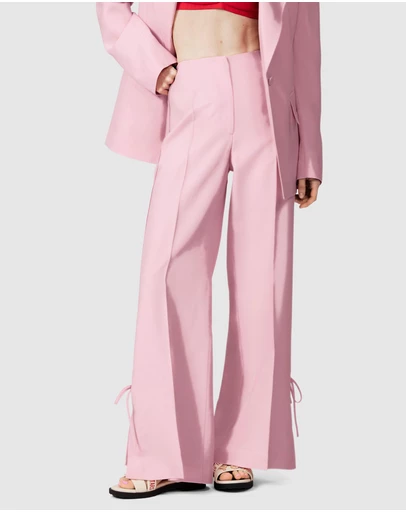 & Other Stories - Bow-Detailed Press-Crease Trousers