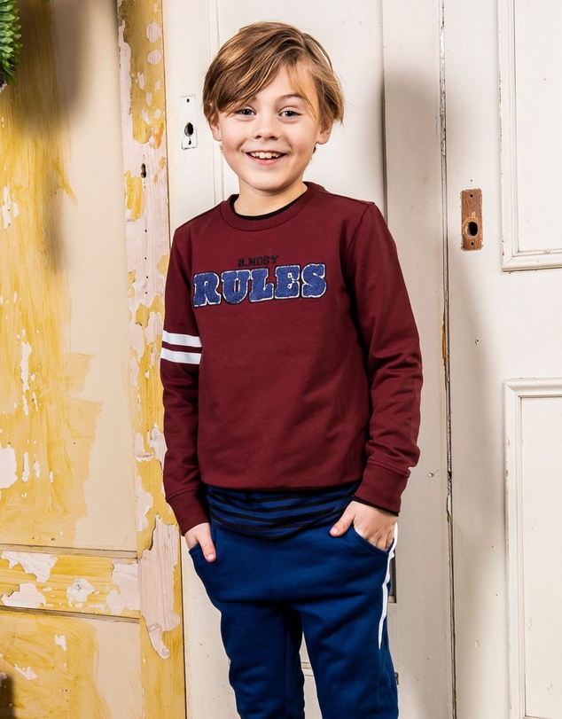 B.Nosy - Sweatshirt with Teddy Embroidery - Kids-Teens