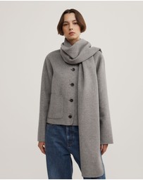 Witchery - Crop Scarf Coat