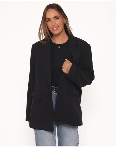 Petal & Pup - Rhodes Oversized Blazer - Black