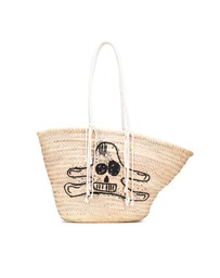Pre-Loved by Azura Reborn - Pre-Loved Andre Butzer Large Raffia Classic Wanderer Embroidered Shopping Tote
