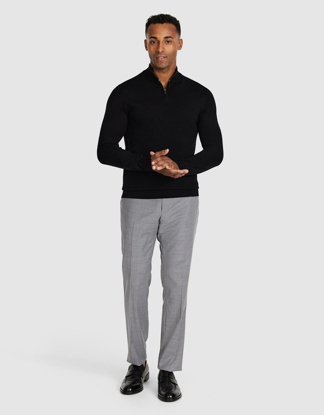 Tarocash - Asher Merino Wool Zip Knit